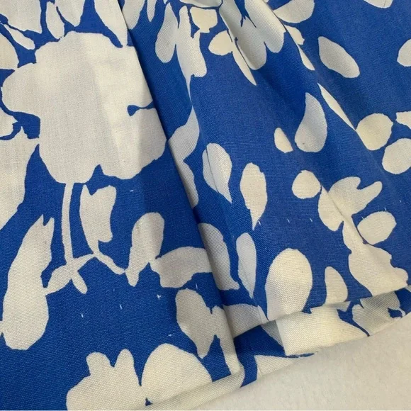 Vintage Sea Waves Summer Beach Tank Vibrant Blue White Resortwear Women’s 14 - Picture 12 of 13